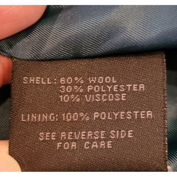 Steve Madden Womens Green Zip Wool Blend Coat Size M Peacoat Snap Pockets Warm - Picture 9 of 13